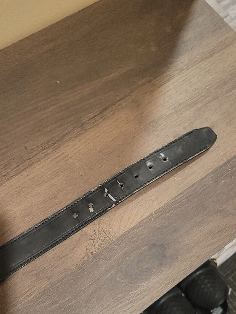 Dickies Black And Brown Reversable Leather Belt with Brushed Silver Buckle